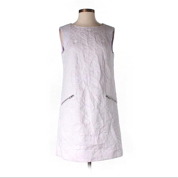 J. Crew Dresses & Skirts - [J CREW] lilac jacquard dress with shoulder detail